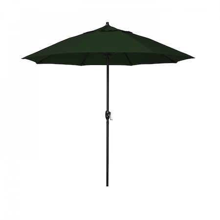 California Umbrella 7.5' Bronze Aluminum Market Patio Umbrella, Pacifica Hunter Green 194061336816